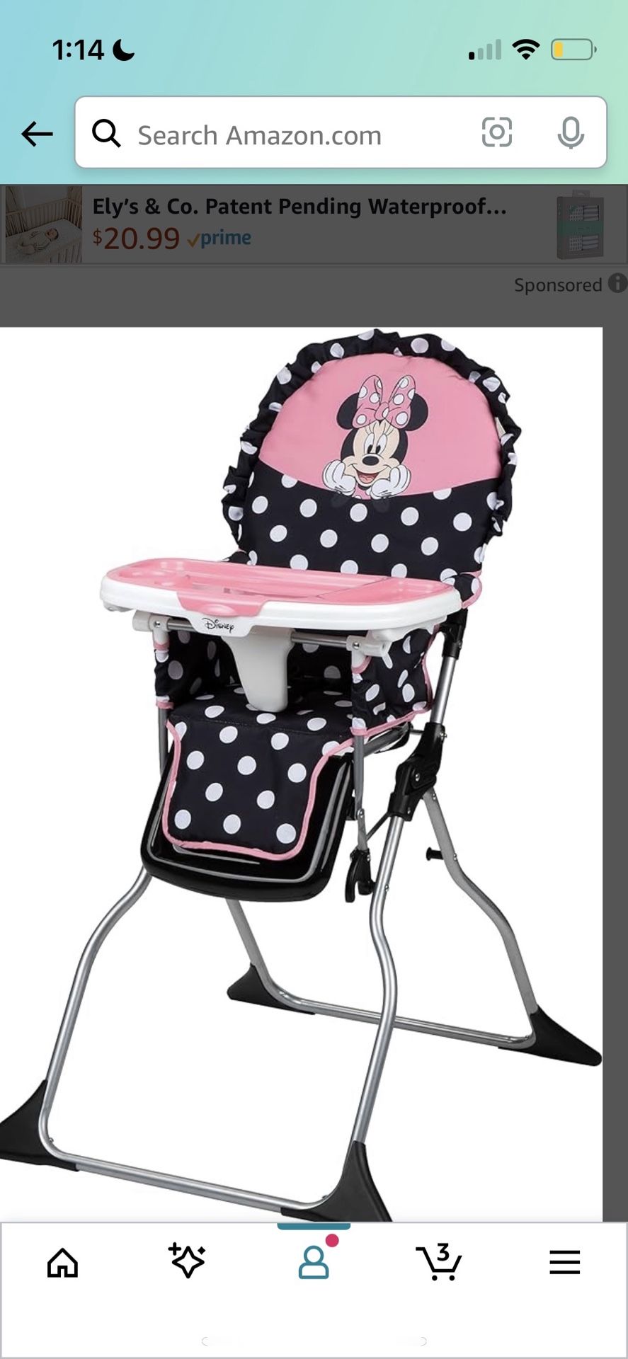 Minnie Mouse High Chair
