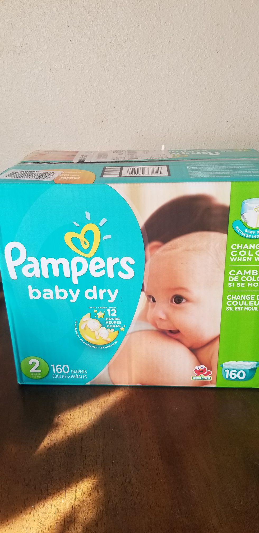 Pampers baby dry size 2 160 daipers $30 firm price