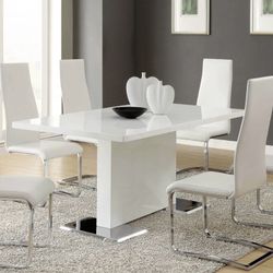 Modern Table With Chrome base 