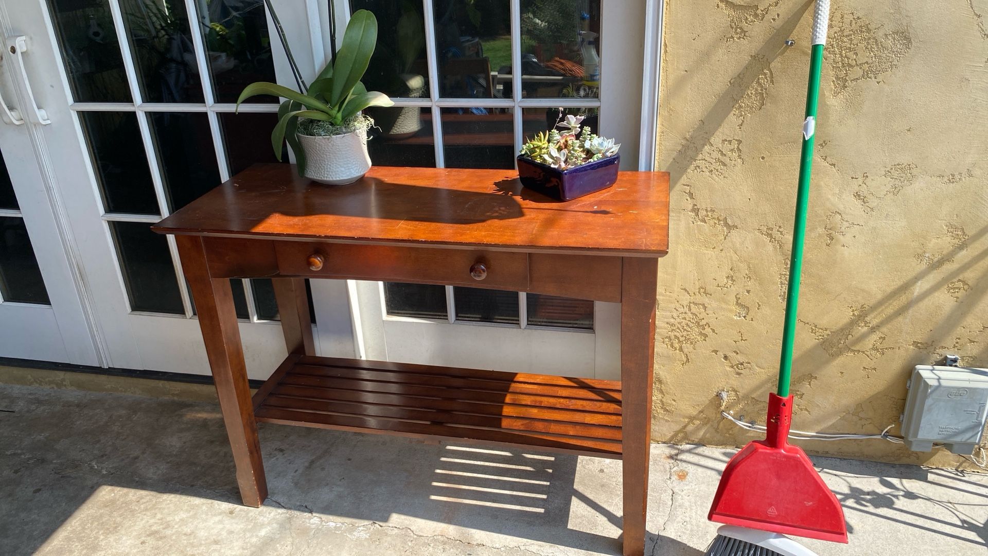 Wood Console Table $50