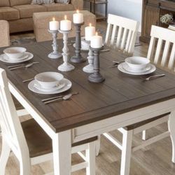 Farmhouse Table & (6) Chairs
