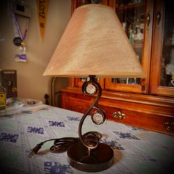 (#217) Wrought Iron Accent Lamp