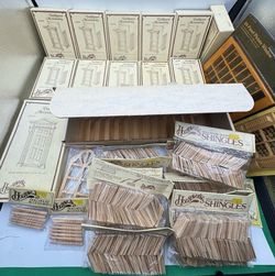 Houseworks Dollhouse Miniatures Mixed Lot Roof Shingles Windows Accessories