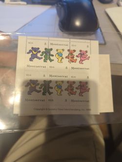 Grateful Dead Dancing Bears Stamps