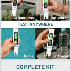 Varify Digital TDS Meter - Accurate Water Tester for TDS, EC & Temp - Fast Results for Drinking Water, Aquariums, RO Systems, Hydroponics, Pools