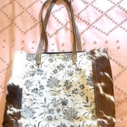 Myra Cowhide Tote Bag $35
