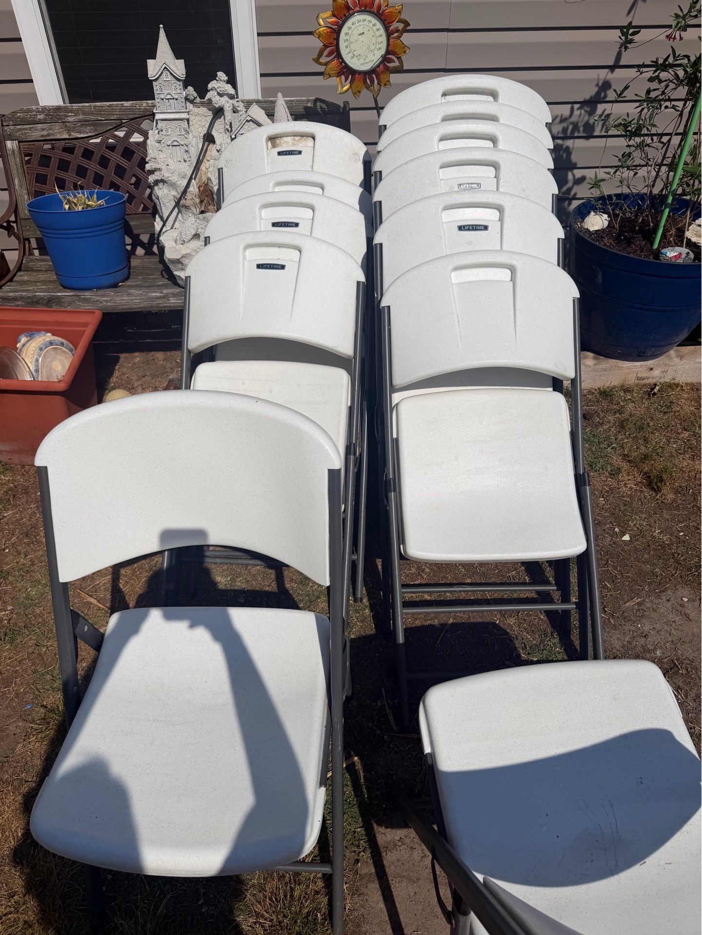 🔥 10 LIFETIME HEAVY DUTY FOLDING CHAIRS 🔥