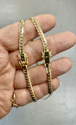 14k Premium Gold Plated Miami Cuban Flat Links Necklace 💥💥