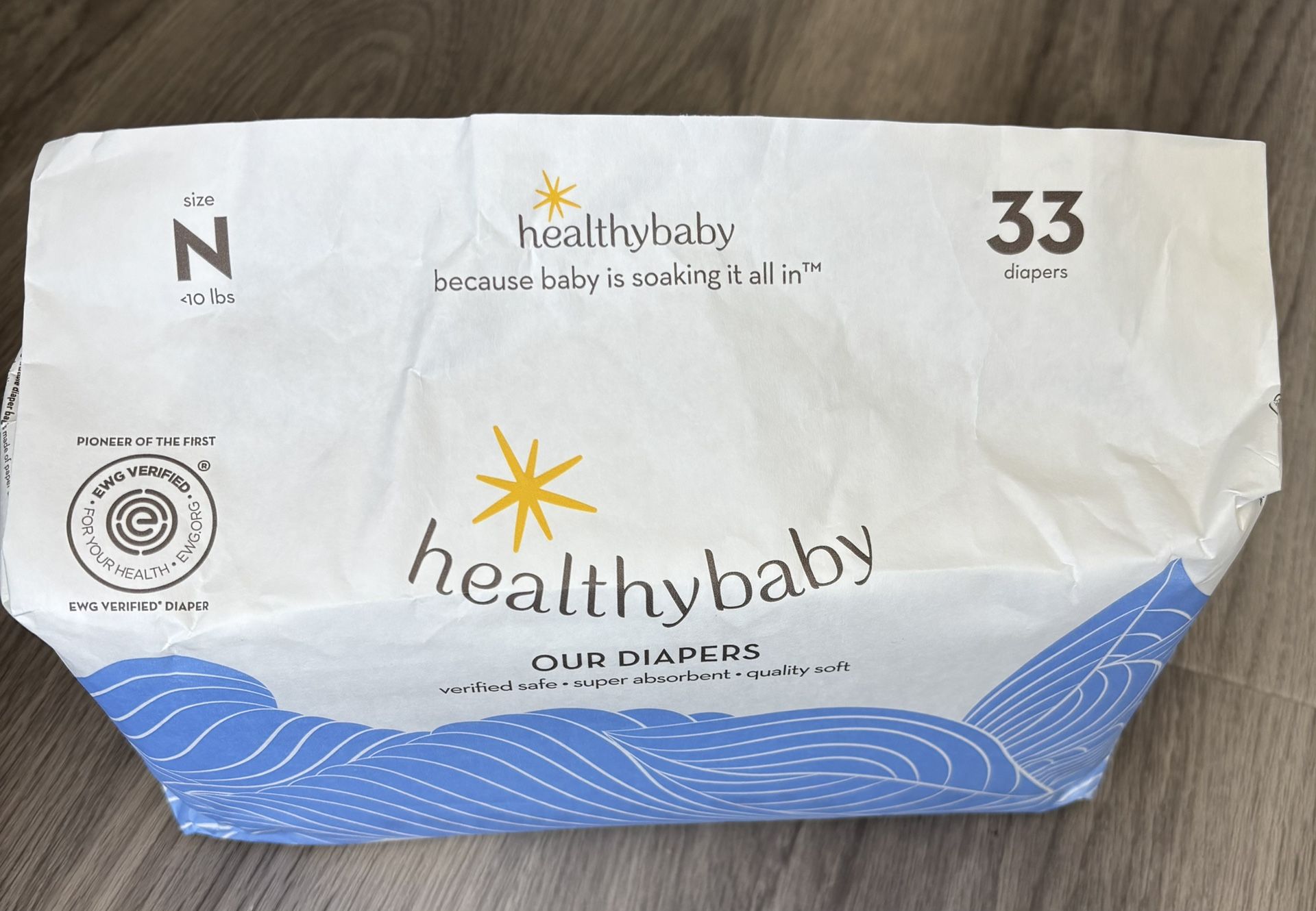 Healthy Baby Diapers New Born Size (198 Diapers)