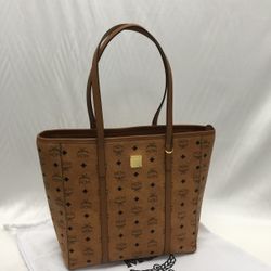 MCM Aren Top-Zip Shopper in Visetos Size Medium
