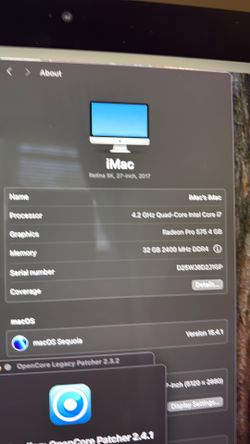 Apple iMac 5k 27” used