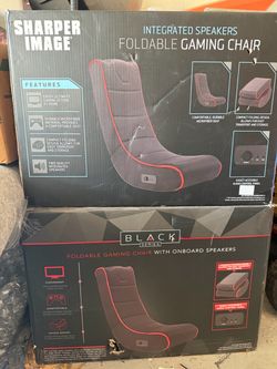 Foldable Gaming Chairs with Integrated Speakers (2)
