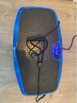 LifePro Vibration Blue Exercise Plate Workout Platform No remote