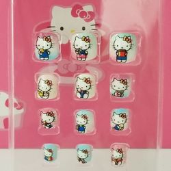 Hello Kitty Tye Dye Press on Nails