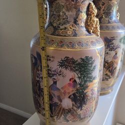 Gold Asian Vases