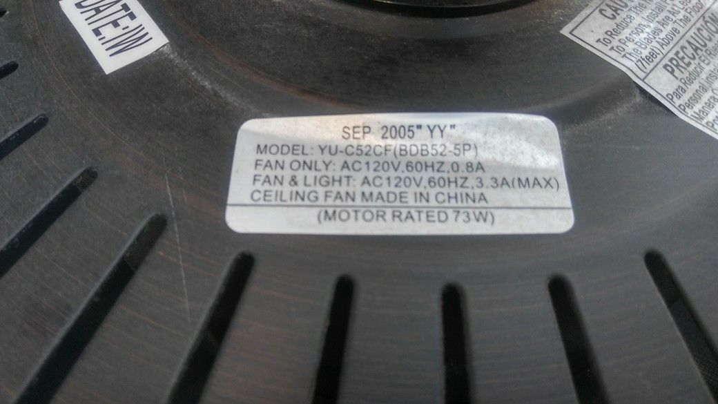 Harbor breeze 52 ceiling fan no light for Sale in Norwalk, CA OfferUp