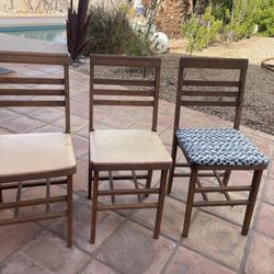 3 Vintage Folding Chairs