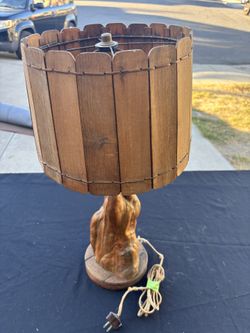 Vintage Wooden Lamp