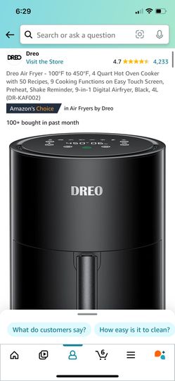 Highly Rated Dreo air Fryer Airfryer