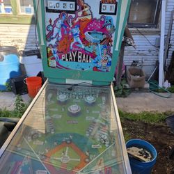 Vintage Baseball Pinball Machine 