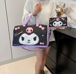 Sanrio Kuromi Duffle Bag with Pouch