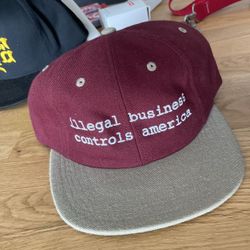 SUPREME ILLEGAL BUSINESS CONTROLS AMERICA SNAPBACK