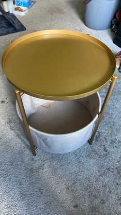 Gold side table