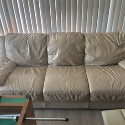 Real Leather Couch 