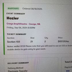 Hozier Tickets