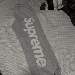 Grey Supreme Sweatpants 