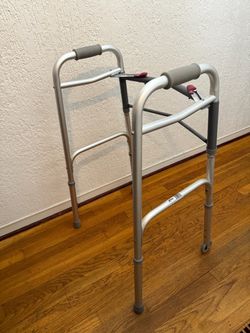 Adult walker Two button Folding walker