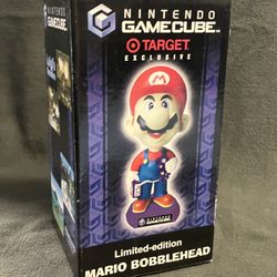 NEW Nintendo GameCube Target Exclusive Limited Edition Mario Bobblehead In Box
