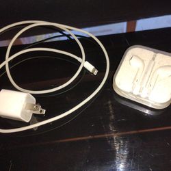 iPhone Charger And Earbuds 