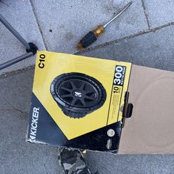 Kicker 10 Inch Subwoofer No Enclosure , 300 W Peak C10