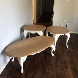 Coffee Table And 2 End Tables 