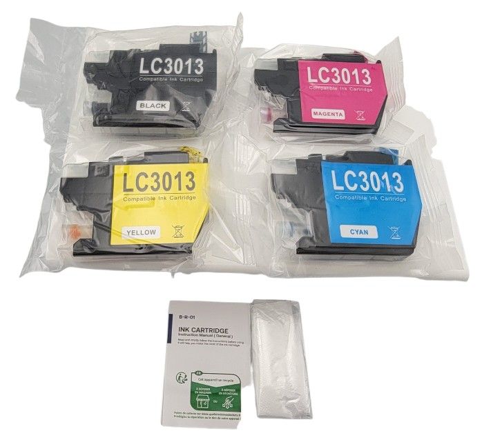 4pk LC3013 Ink Cartridges Black,Cyan,Yellow,Magenta
