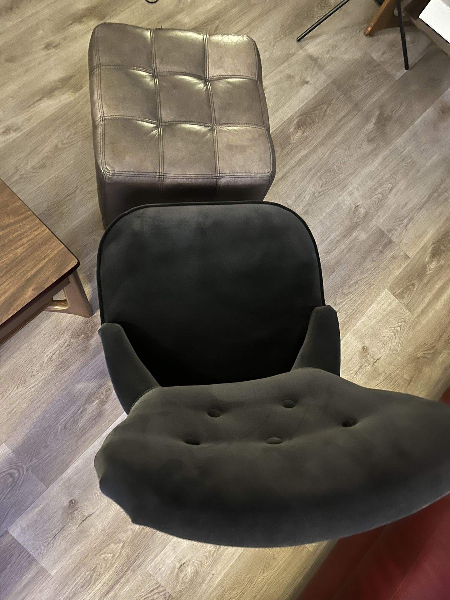 Antique Arm Chair Boutique Accent Chair And Leather Ottoman