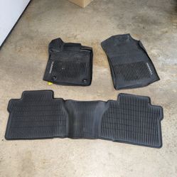 2014-2021 TOYOTA TUNDRA ALL WEATHER FLOOR MATS RUBBER MATS OEM ORIGINAL GENUINE