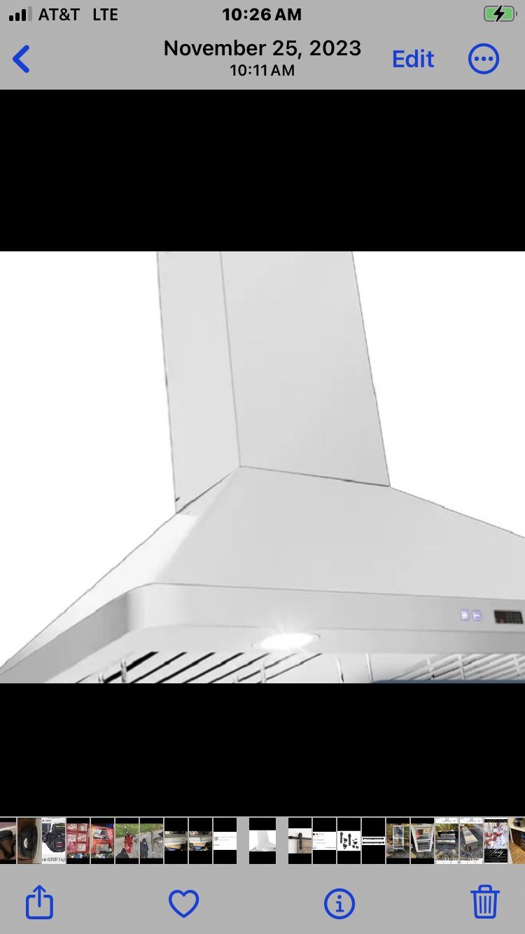 36” Stainless Steel Fan Chimney Extension Only