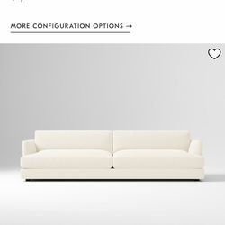 West Elm 96” Couch - Distressed Velvet