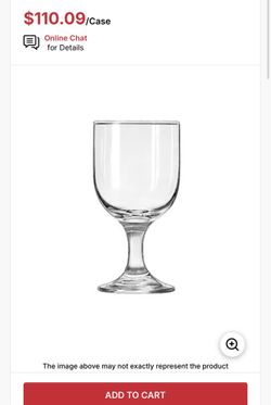 Libby Glass 10.5 oz goblet