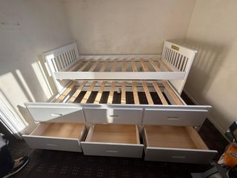 Twin Bed With Trundle And Drawers Frame Only 499