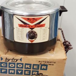 Hy Fry Cooker Fryer Vintage Never Used