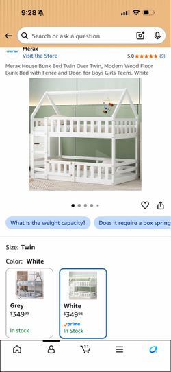 twin bunk bed