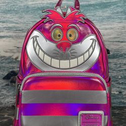 Cheshire Cat Loungefly Metallic Backpack / Bag