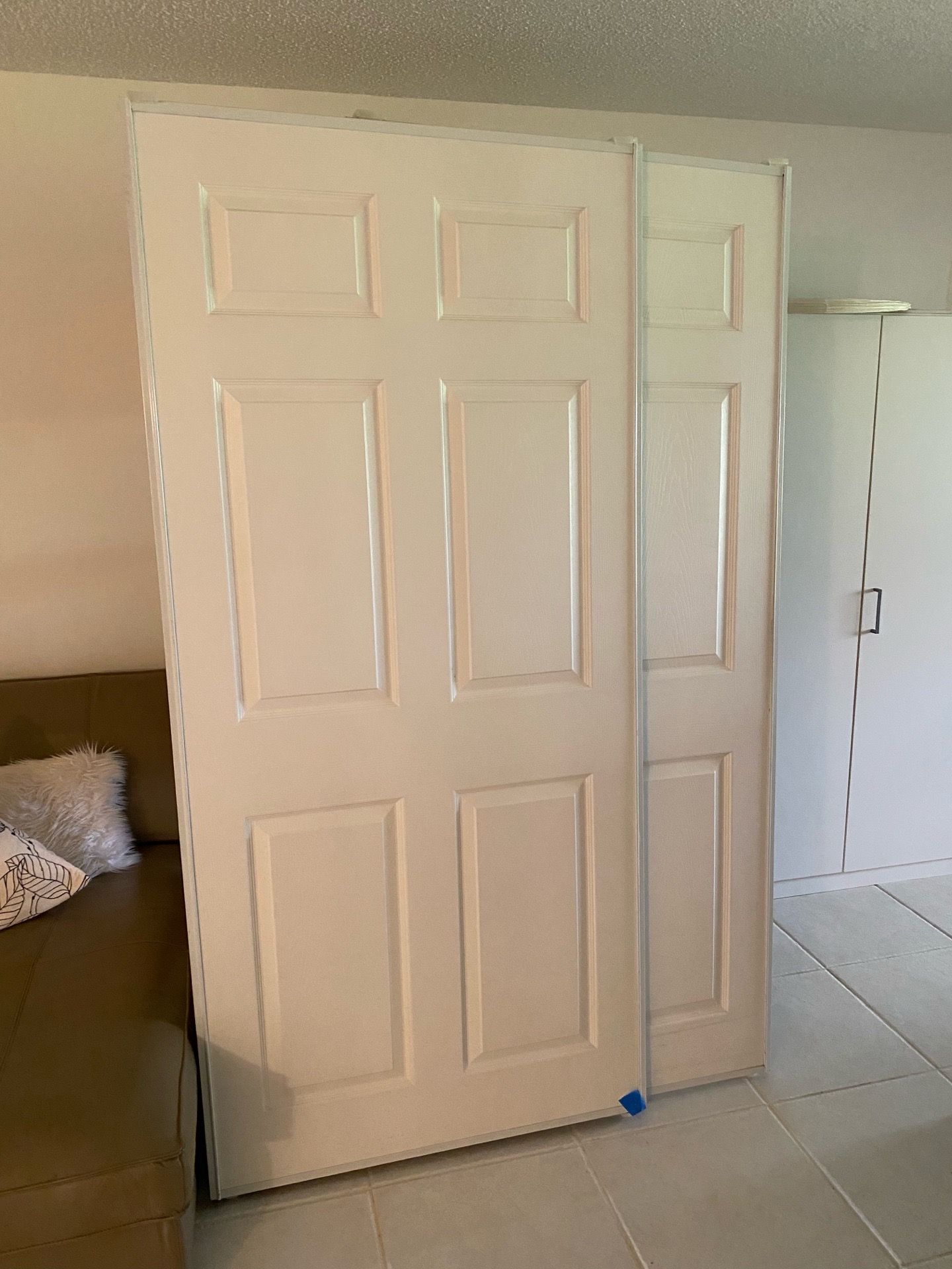 Two panels sliding door 36”x79”