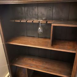 Vintage Very Old Armoire/liquor Cabinet