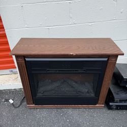 Heat Surge Electric Fireplace - Works 