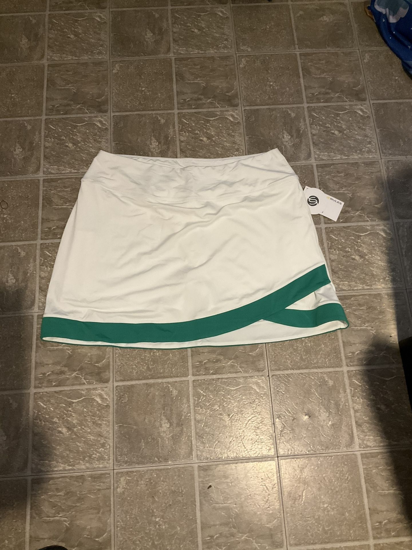 Green And White Skirt Size L