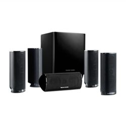 Harman Kardon HKTS 16BQ 5.1-channel, 120W home theater speaker system with 200W subwoofer